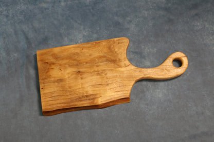 Handcrafted Live Edge Southern Magnolia Charcuterie Board (8" x 11" with 6" handle)