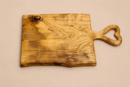 Handcrafted Live Edge Southern Magnolia Charcuterie Board (15" x 18" with 7" handle)