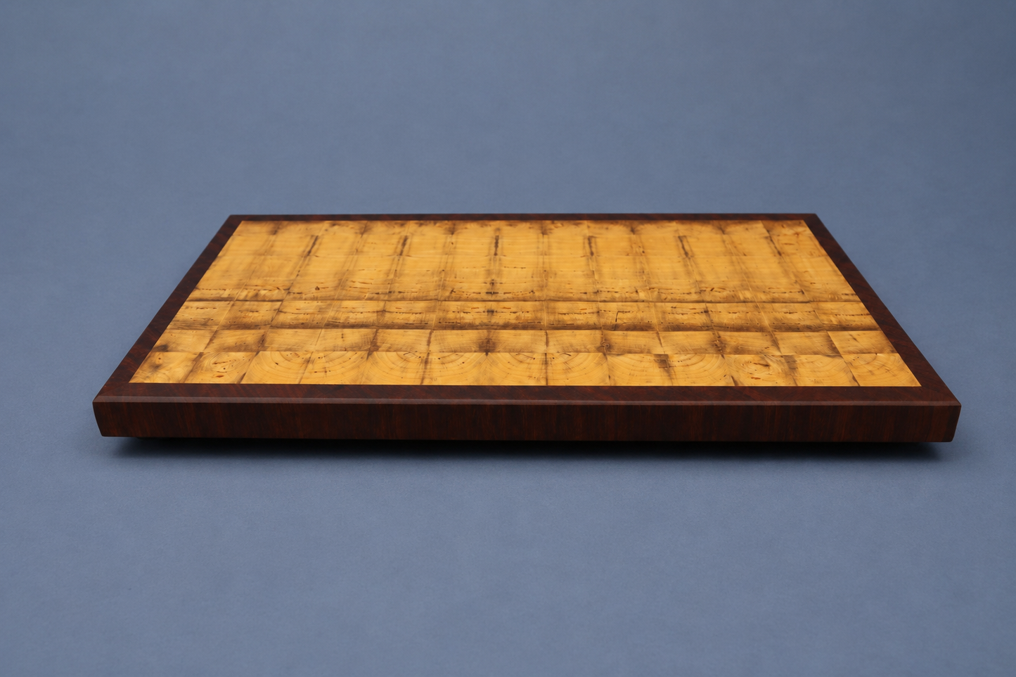 Book-Matched Magnolia End Grain Cutting Board with Padauk Accent Border (14" x 26")