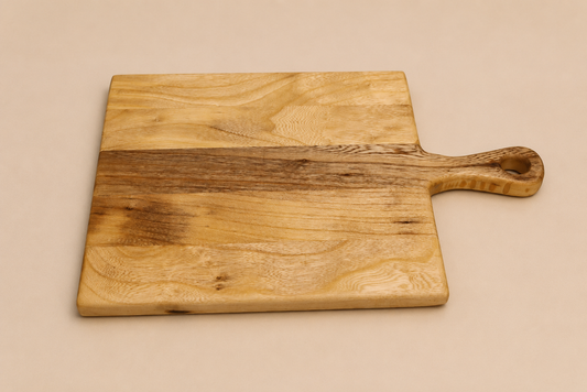 Handcrafted Southern Magnolia Charcuterie Board (10" x 10" with 4" handle)